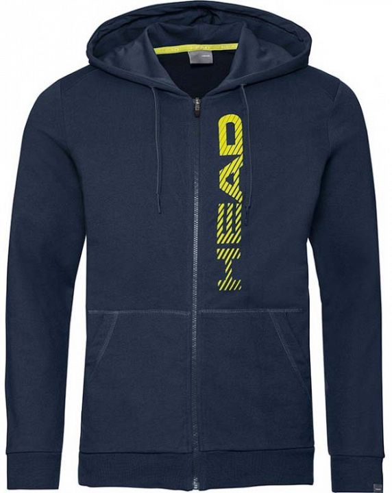 Head Club Fynn Hoodie FZ Black Yellow